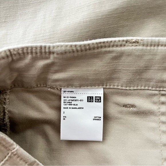Uniqlo Stretch High Waisted Chino Casual Pants Size 2 - Picture 7 of 12
